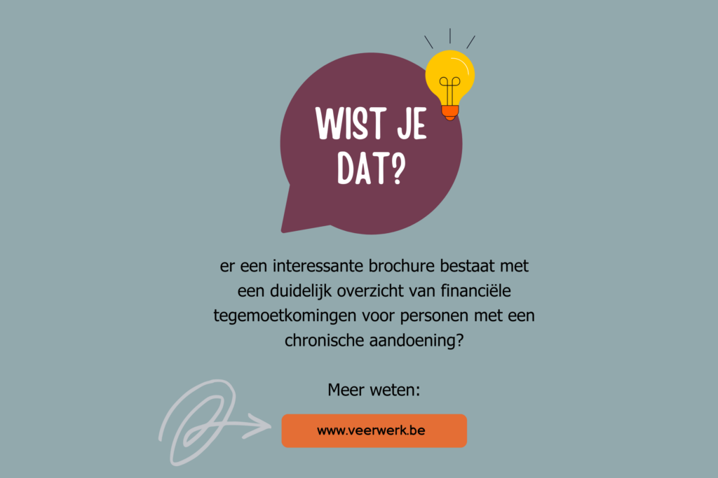 Financiële tegemoetkomingen voor personen met een chronische aandoening